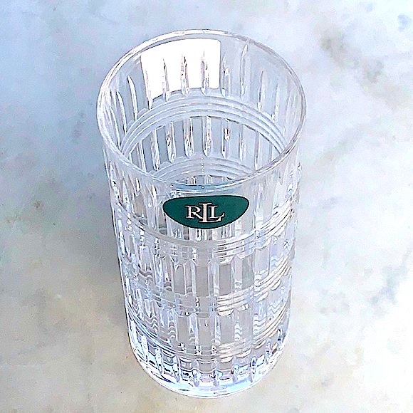 RALPH LAUREN ETTRICK HIGHBALL LEAD CRYSTAL GLASS NEW - Picture 3 of 7